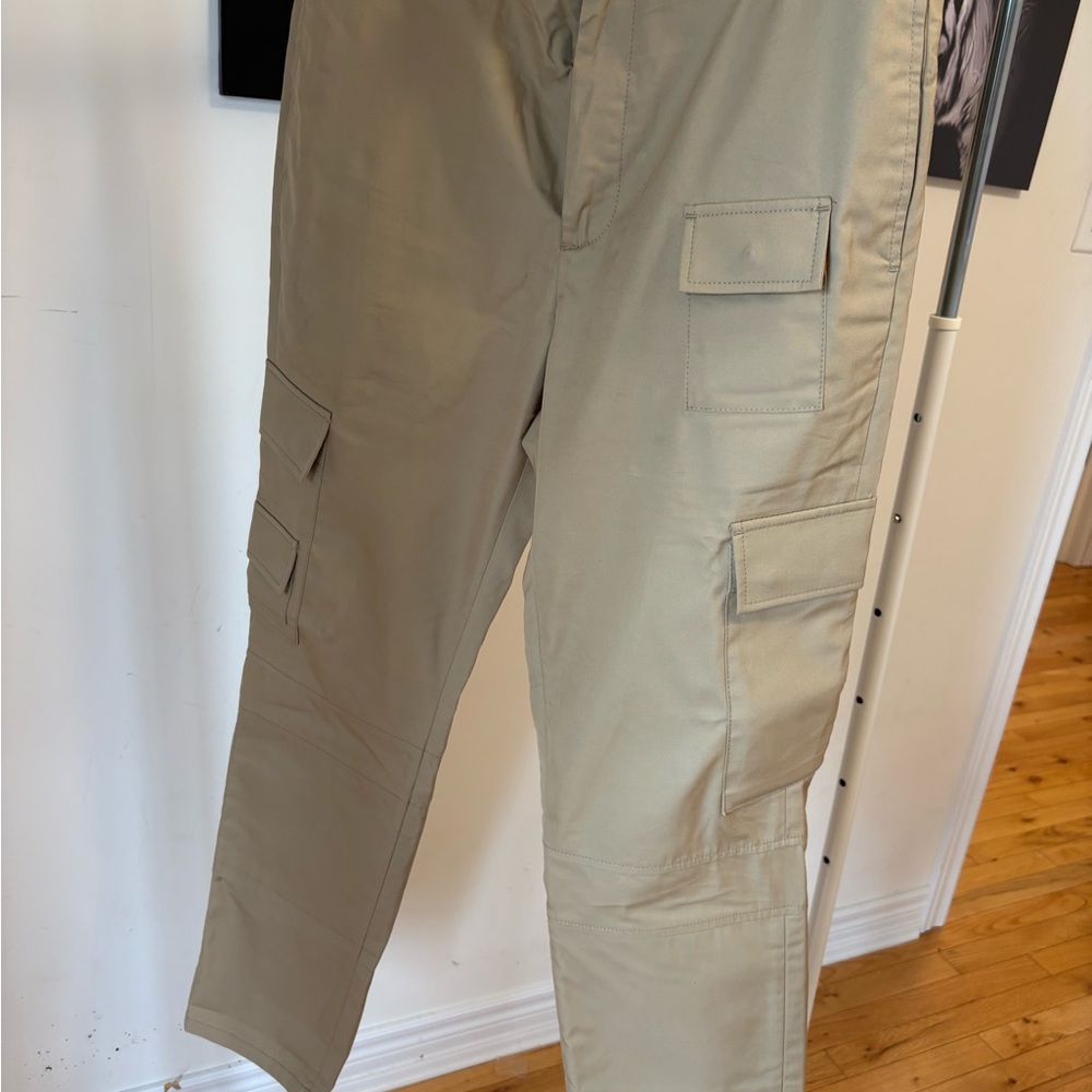 Men's Beige Cargo Pants